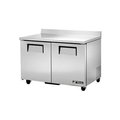 True Food Service Equipment True TWT-48 - Work Top Refrigerator, 2 Sections, 48-3/8inW x 30-1/8inD x 33-3/8inH TWT-48-HC